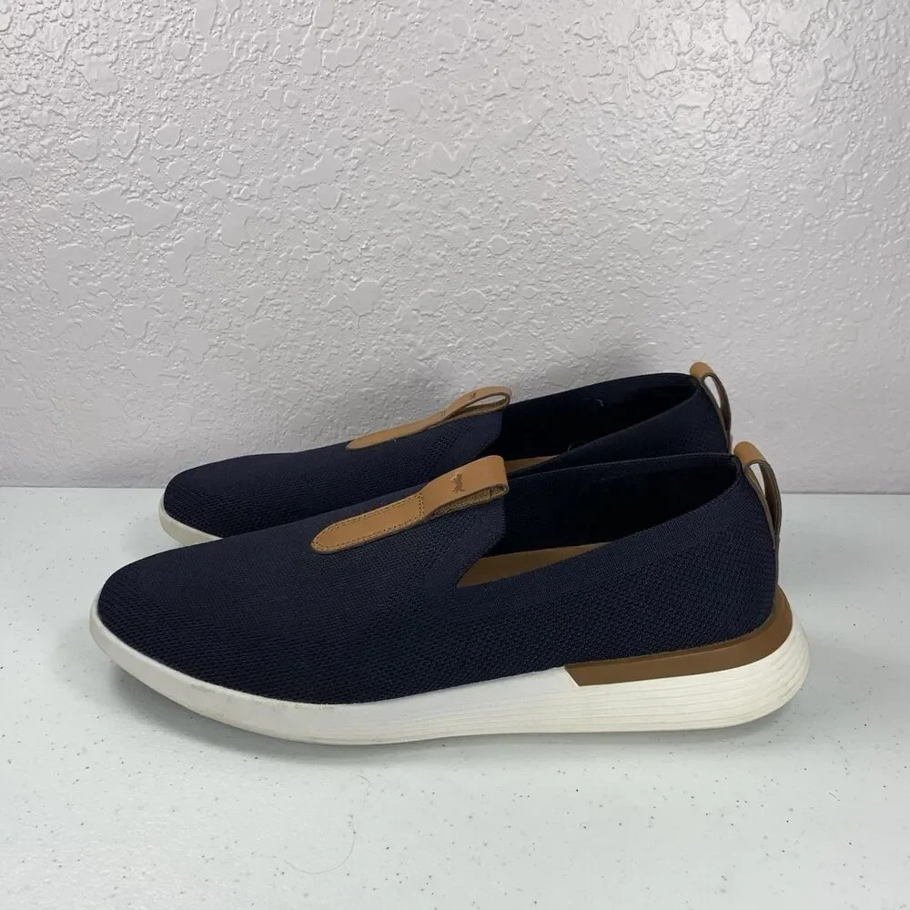 Wolf & Shepherd Swiftknit Loafer Mens 12 Navy Blue Slip On Shoes